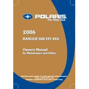 Polaris Ranger 500 EFI 4x4 manual cover