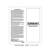 Cuisinart CTK-EOS7BK manual cover