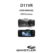 Whistler D11VR DVR Camera manual cover