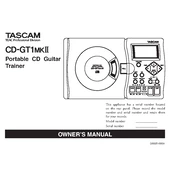 Tascam CD-GT1MKII manual cover