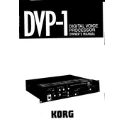 KORG DVP-1 manual cover