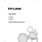 tp-link TL-SG105 manual cover