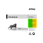 Stihl MS 650 MS 660 manual cover