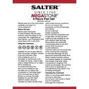 Salter BW05754S1 Megastone 4 Piece Pan Set manual cover