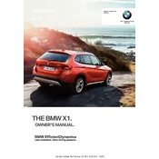 BMW X1 sDrive28i X1 Series 2013 manual cover