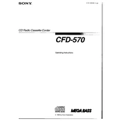 Sony CFD-570 manual cover