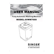 Singer SIWM7000 manual cover