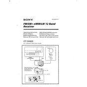 Sony ICF-SW600 manual cover