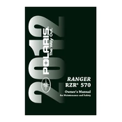 Polaris Ranger RZR 570 manual cover