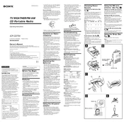 Sony ICF-CD73V manual cover