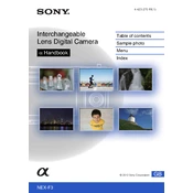 Sony NEX-F3 manual cover