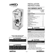 Lennox O23 manual cover