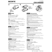 Sony CKH-NWA800 manual cover