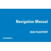 Honda Passport 2020 manual cover