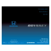 Honda Odyssey LX EX EX-L and EX-L with Rear Entertainment System 2013 Technology manual cover