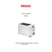 Prolex B&M 2 Slice Toaster 340724 manual cover