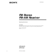 Sony STR-DE475 manual cover