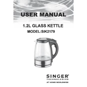 Singer SIK2179 manual cover