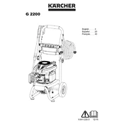 Karcher G 2200 manual cover