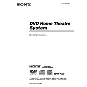 Sony DAV-HDX465 manual cover