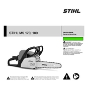 Stihl MS 170 MS 180 manual cover