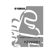 Yamaha YZ250N1 2001 manual cover