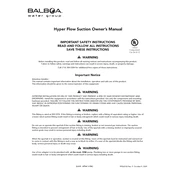 Balboa Hyper Flow Suction manual cover