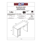 Millbrook B&M Desk 374186 manual cover