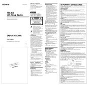 Sony ICF-CD830 manual cover