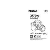 Ricoh Pentax K-30 manual cover