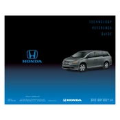 Honda Odyssey LX 2012 Technology manual cover