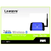 Linksys WET11 Wireless Ethernet Bridge manual cover