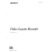 Sony SLV-393 manual cover