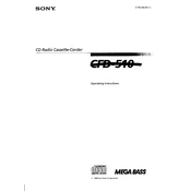 Sony CFD-510 manual cover