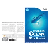 Nintendo Endless Ocean Blue World manual cover