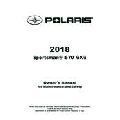 Polaris Sportsman 570 6x6 INTL manual cover