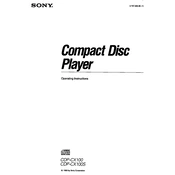 Sony CDP-CX100 manual cover