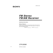 Sony STR-DE898 manual cover