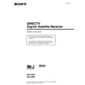 Sony SAT-A65 manual cover