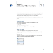 Apple iMovie Tutorial Lesson 1 manual cover