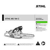 Stihl MS 194 C-E manual cover