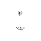 MSI Optix Series G273QF 3CA8, Optix G273QPF 3CA8 manual cover