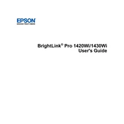 Epson BrightLink Pro 1420Wi manual cover