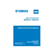 Yamaha AR210, SX210 2021 manual cover