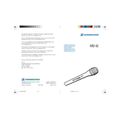 Sennheiser MD 42 manual cover