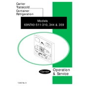 Carrier Transicold 69NT40-511-344 manual cover