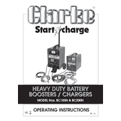 Clarke 6261030 BC200N Heavy Duty Battery Booster Charger manual cover