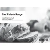 Samsung NX58K9850SG Cooker manual cover