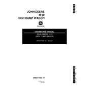 John Deere 1510 Dump Trailer manual cover