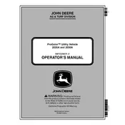 John Deere ProGator 2030A Sprayer manual cover